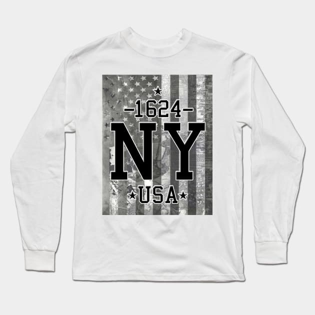 new york Long Sleeve T-Shirt by BekimART